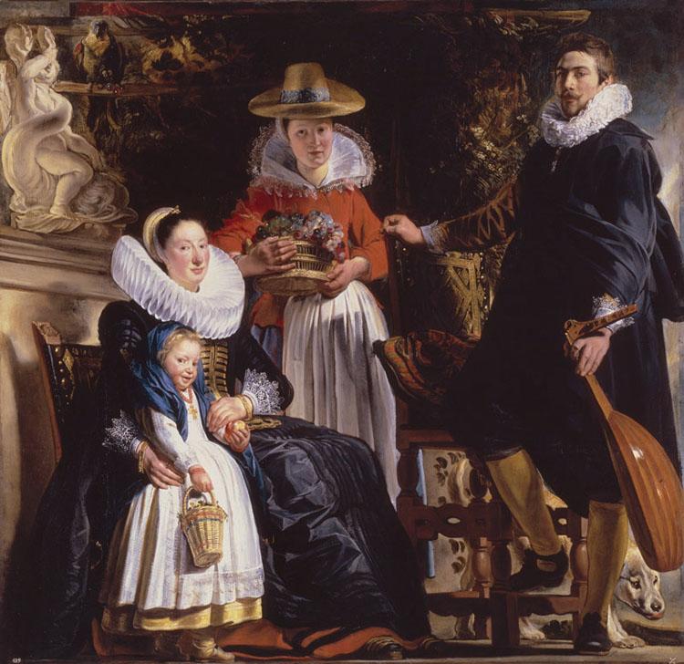 Jacob Jordaens The Family of the Arist (mk08) oil painting image